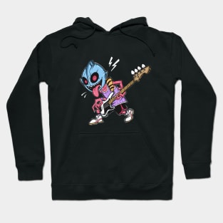 ultra man play bass Hoodie